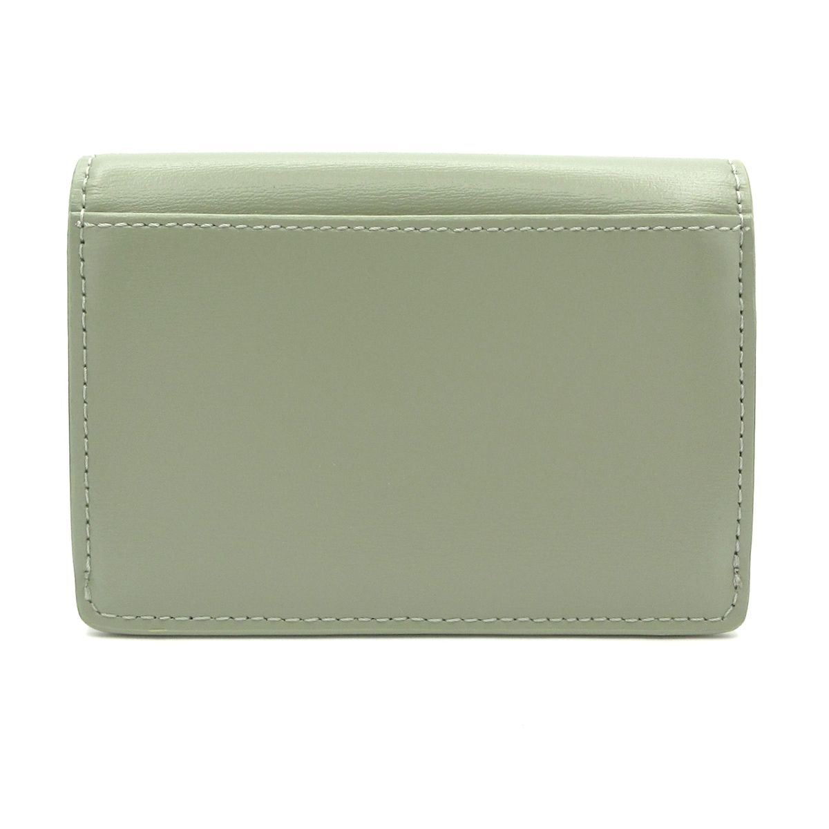CELINE セリーヌ 名刺入れ ライトグリーン ゴールド レザー