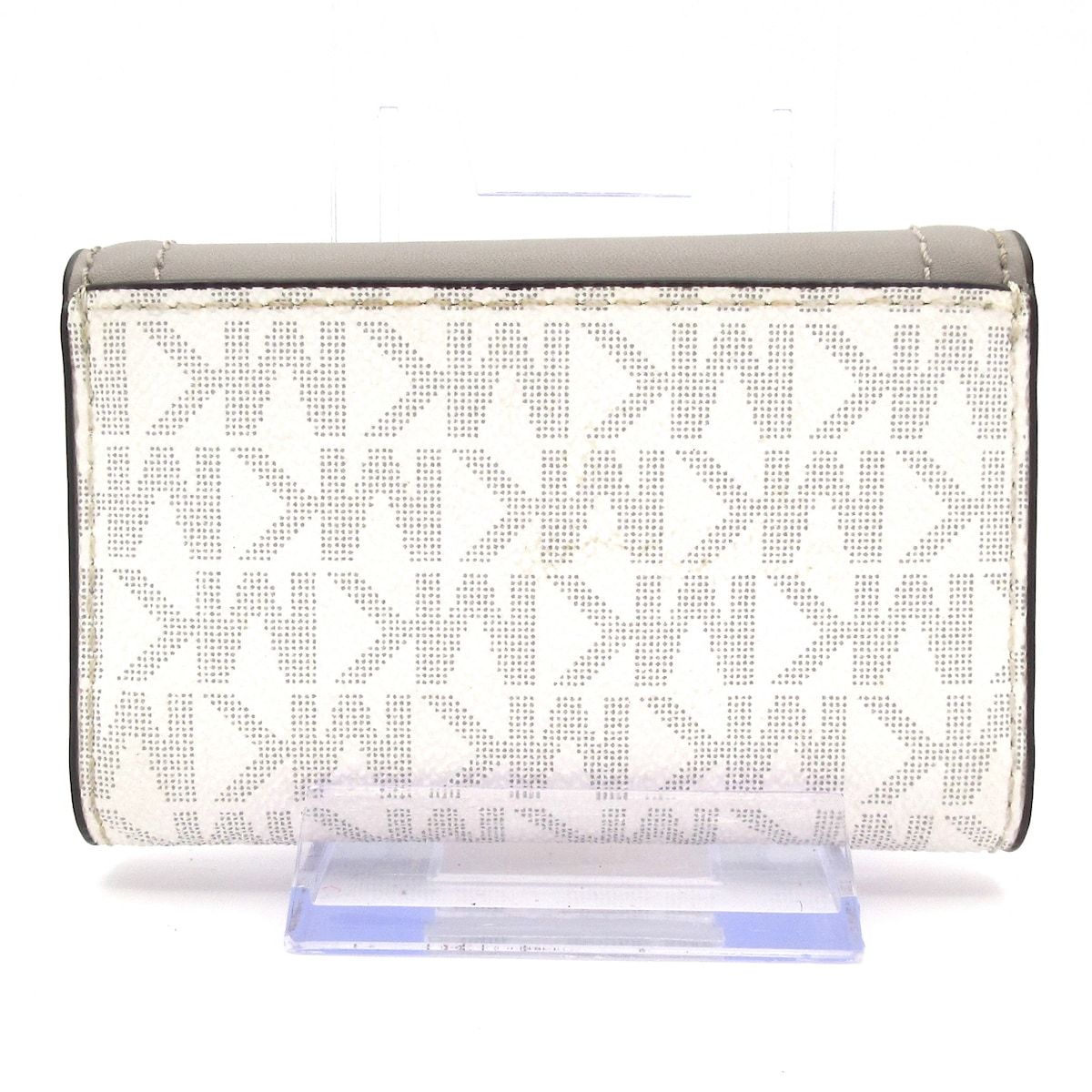 MICHAEL KORS マイケルコース キーケース ライトグレー 白 6連フック レザー