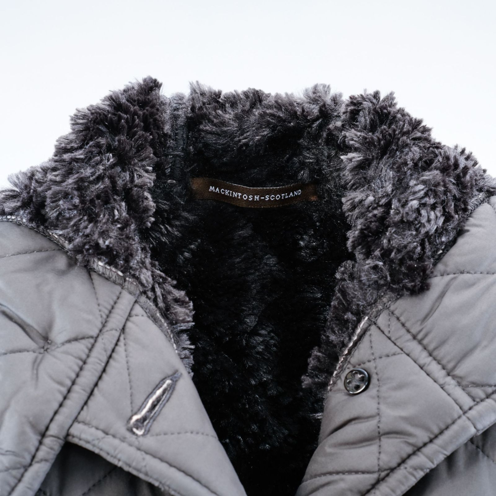 極美品】Macintosh キルティング ダウンコート ロングコート フード
