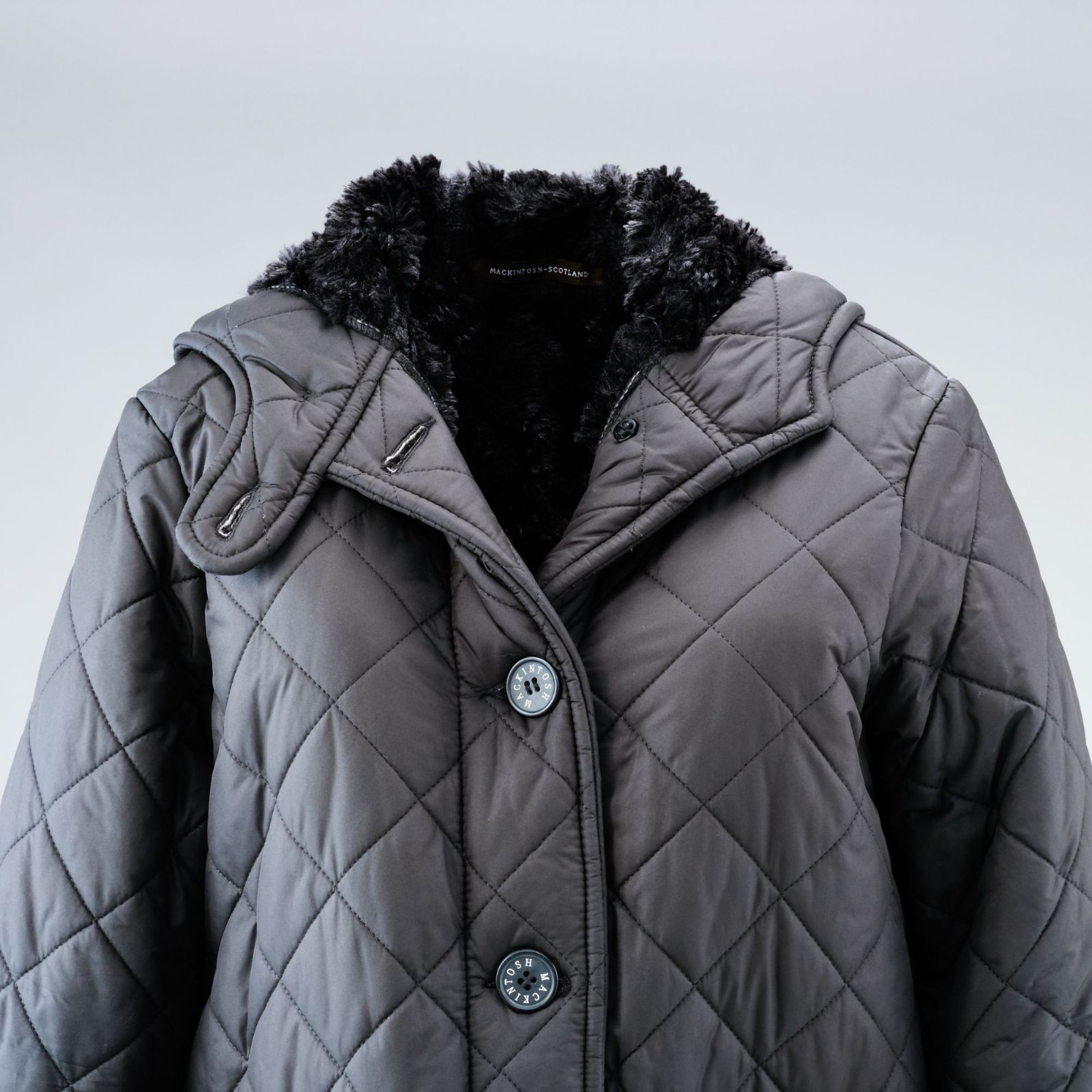 極美品】Macintosh キルティング ダウンコート ロングコート フード