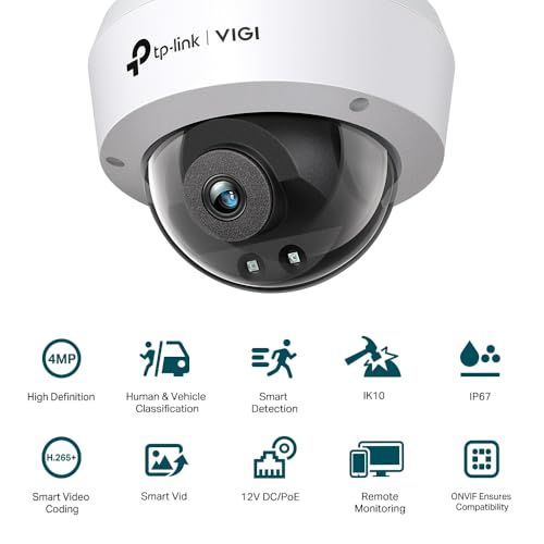  TP LINK VIGI C 240 I 2 8 mm 4 MPドーム型IRネットワークカメラ se 防犯カメラ 防犯 セーフティ