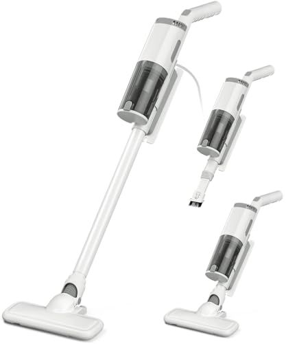 掃除機 コード式 2025革新モデル 40 kpa強力吸引 超軽量＆3点ノズル付き コード式掃除機 6 M電源コード サイクロン 軽量 2 WAYスティック 家庭 180° 90°回転 遠心分離 HEPA多重濾過 コンパクト ハンディ 卓上 本棚 ハードフロse