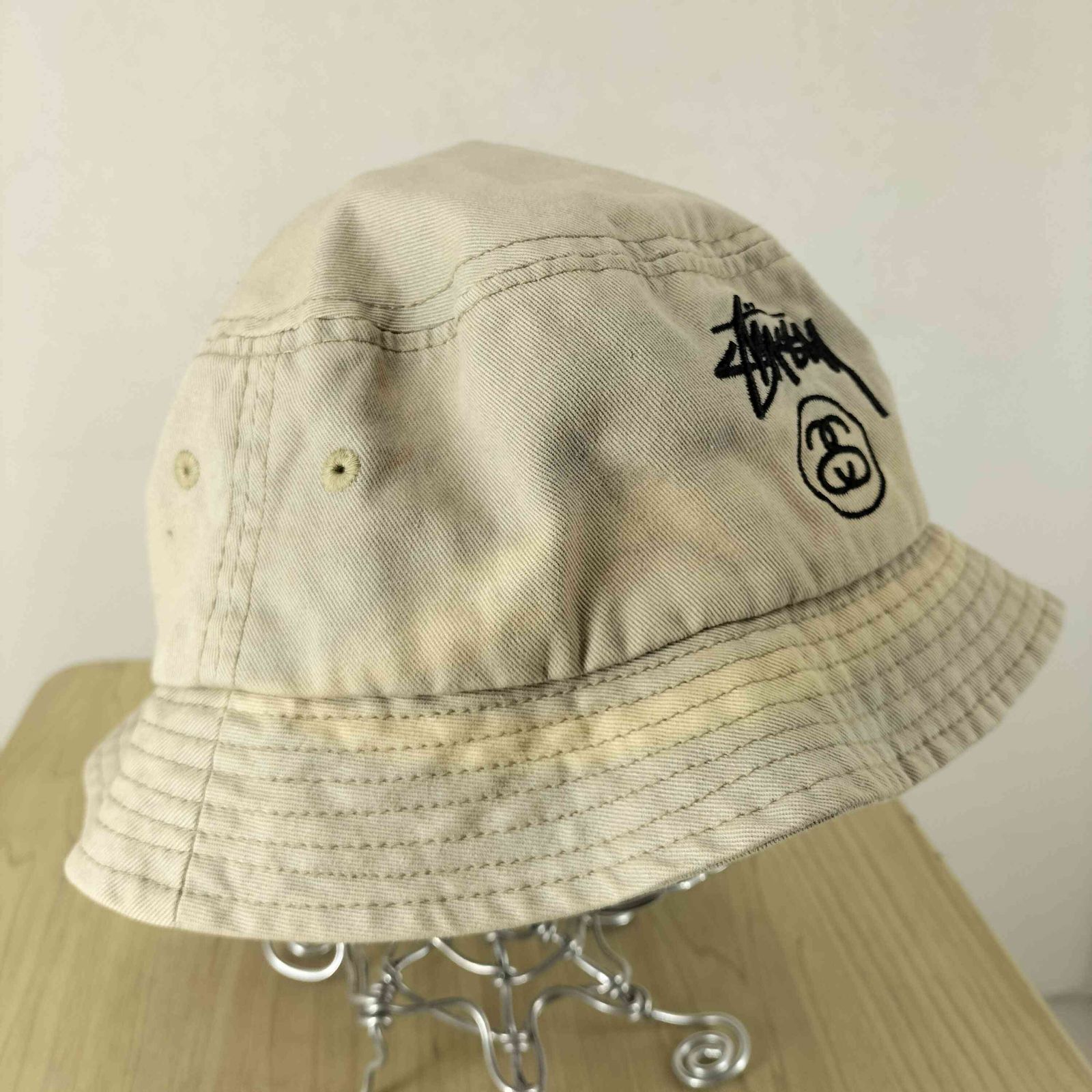 ステューシー Stussy 00S SSリンクロゴ刺繍 バケットハット メンズ