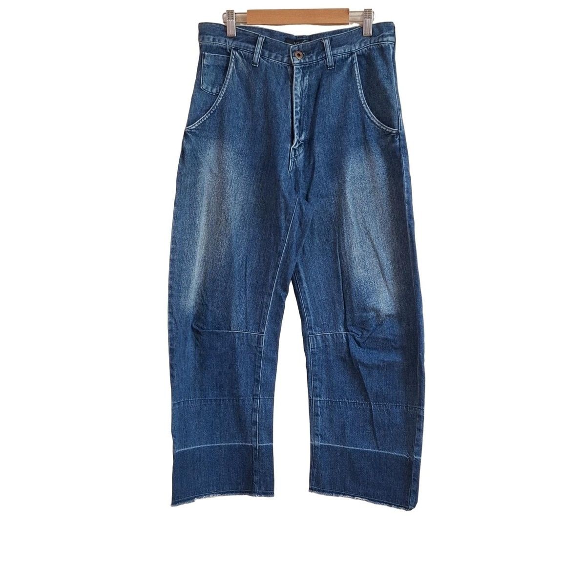 Y s ワイズ ジーンズ サイズ1 レディース YD P 98 005 ブルー クロップド 半端丈 カットオフ 2021 SS