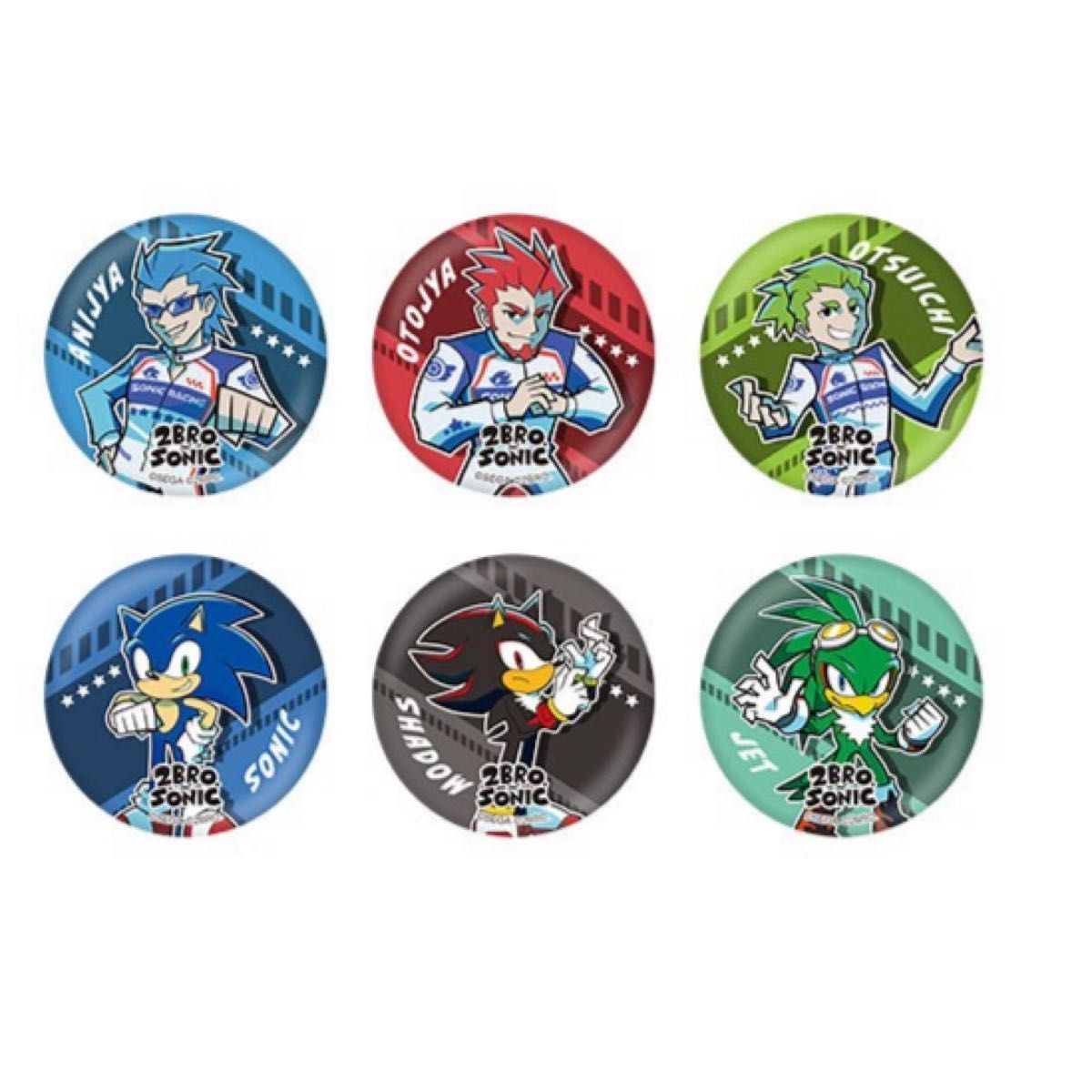 ソニックレーシング クロスワールド 2BRO.xSONIC 缶バッジコレクション
