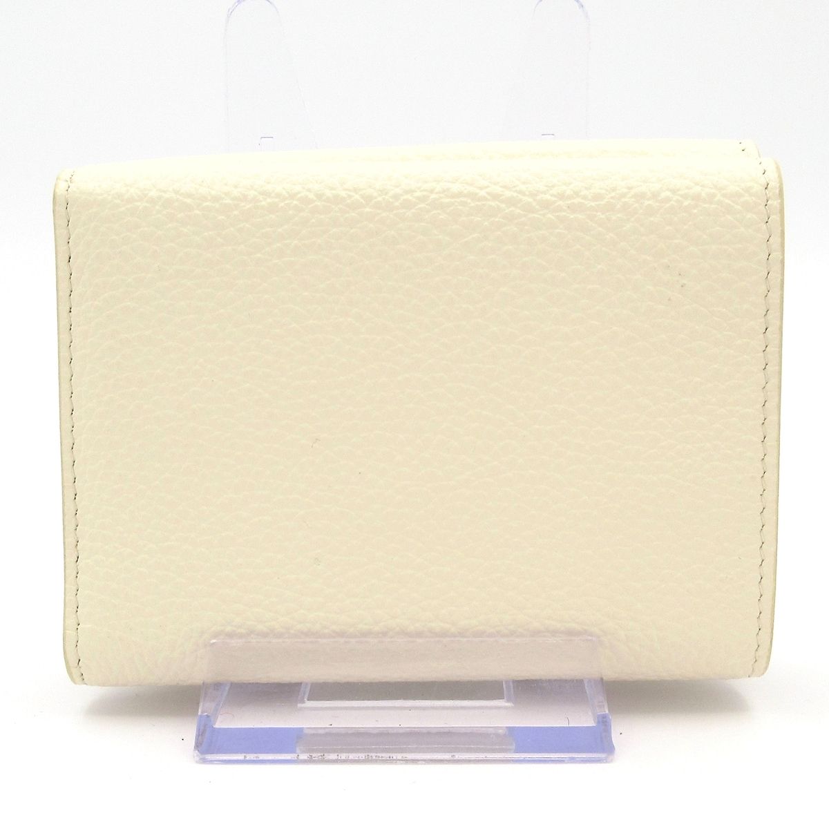 MARNI マルニ 3つ折り財布 アイボリー 黒 レザー