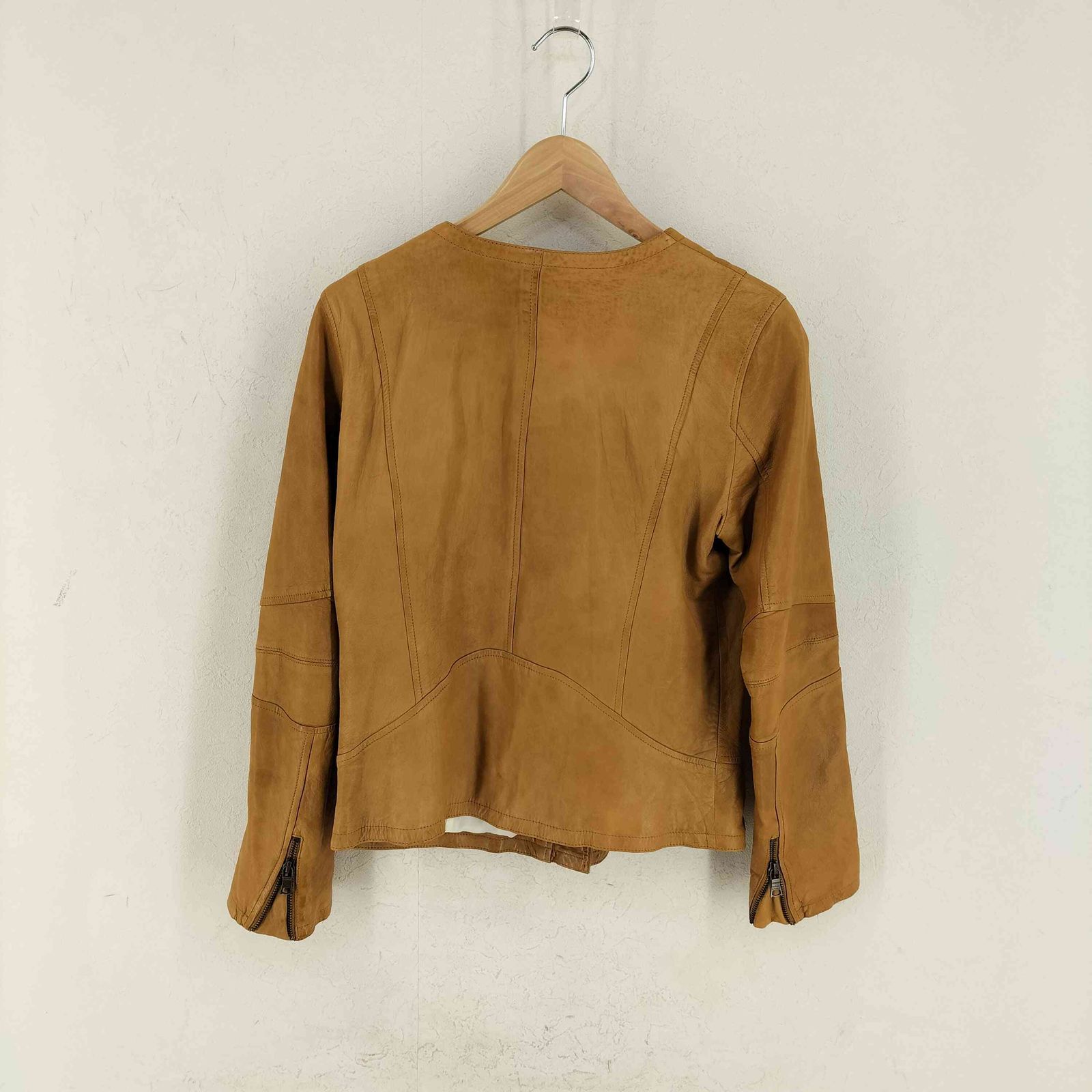 バナナリパブリック BANANA REPUBLIC SHEEP SKIN ノーカラーレザー