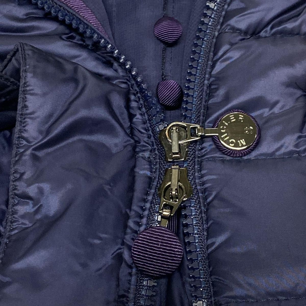 モンクレール ワンピース サイズ2 M レディース SEIRA GILET ネイビー