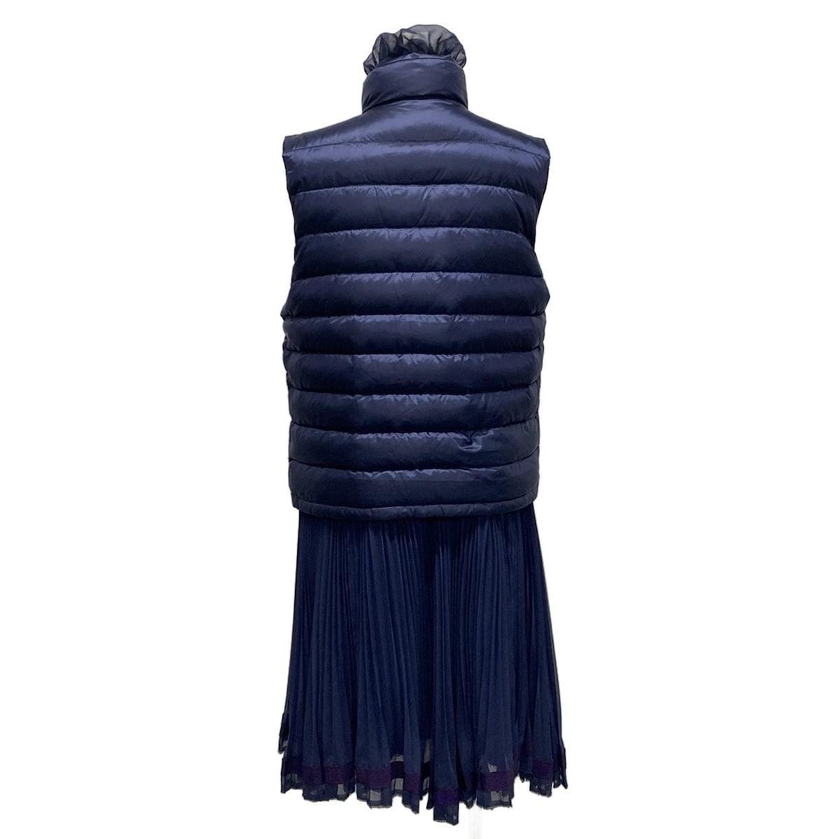 モンクレール ワンピース サイズ2 M レディース SEIRA GILET ネイビー
