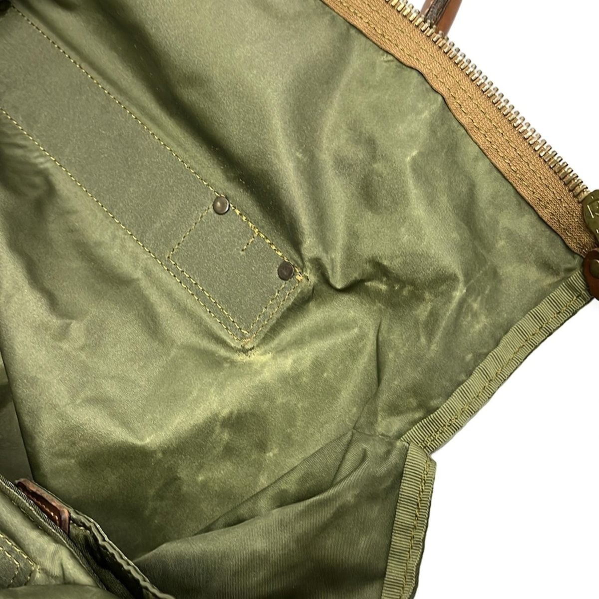 Felisi(フェリージ) ボストンバッグ - P4 カーキ×ダークブラウン 本体