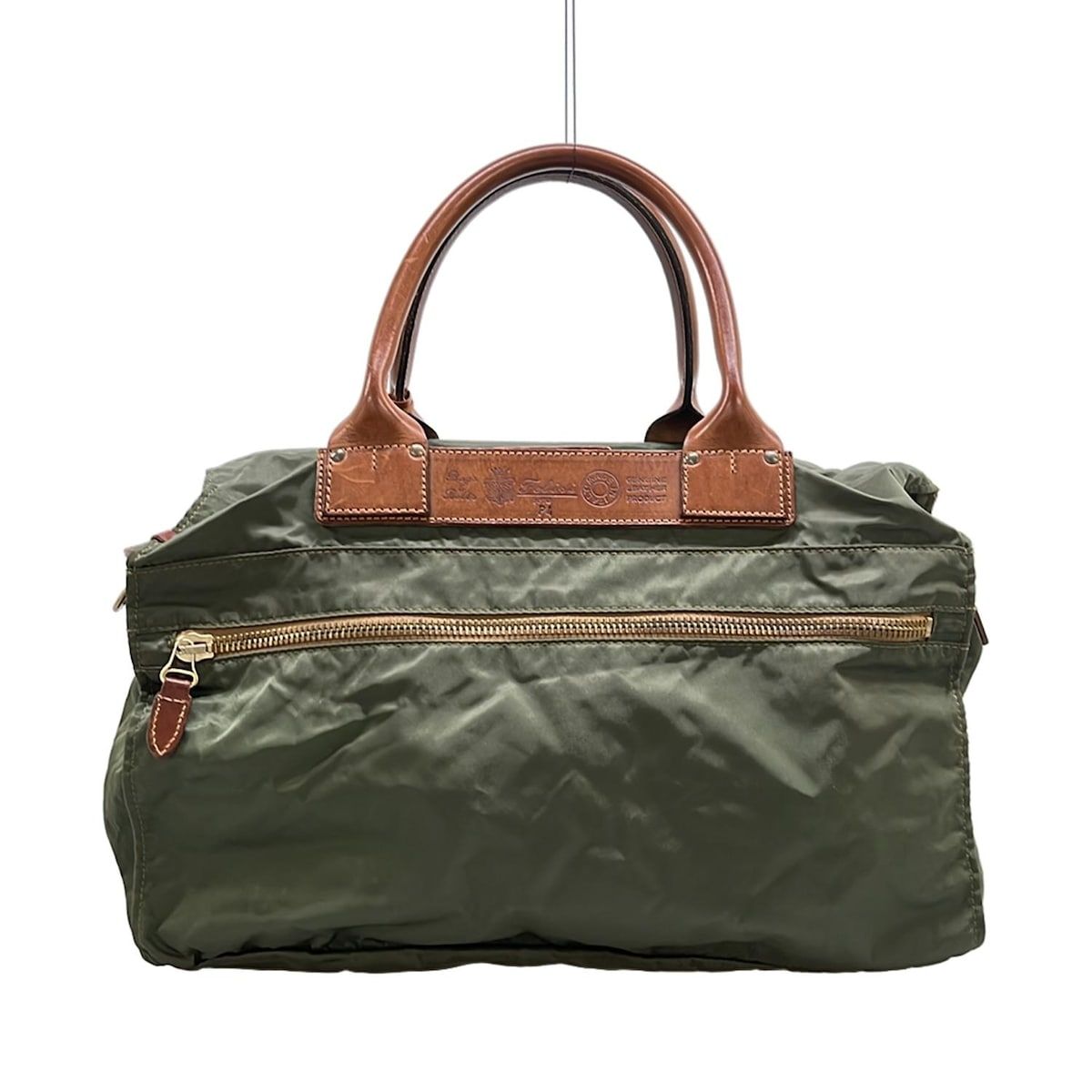 ✨美品✨Felisi フェリージ P4 カーキ Felisi(フェリージ) ボストンバッグ - P4 カーキ×ダークブラウン 本体