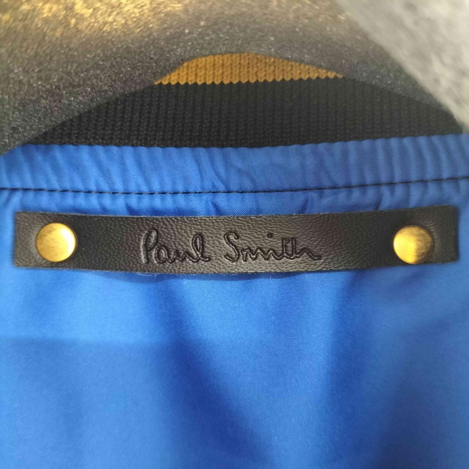 Paul Smith(ポールスミス) フェザー ナイロン ブルゾン MA-1 メンズ import：M 【中古】【ブランド古着バズストア】 ポールスミス Paul Smith フェザー ナイロン ブルゾン MA-1 メンズ