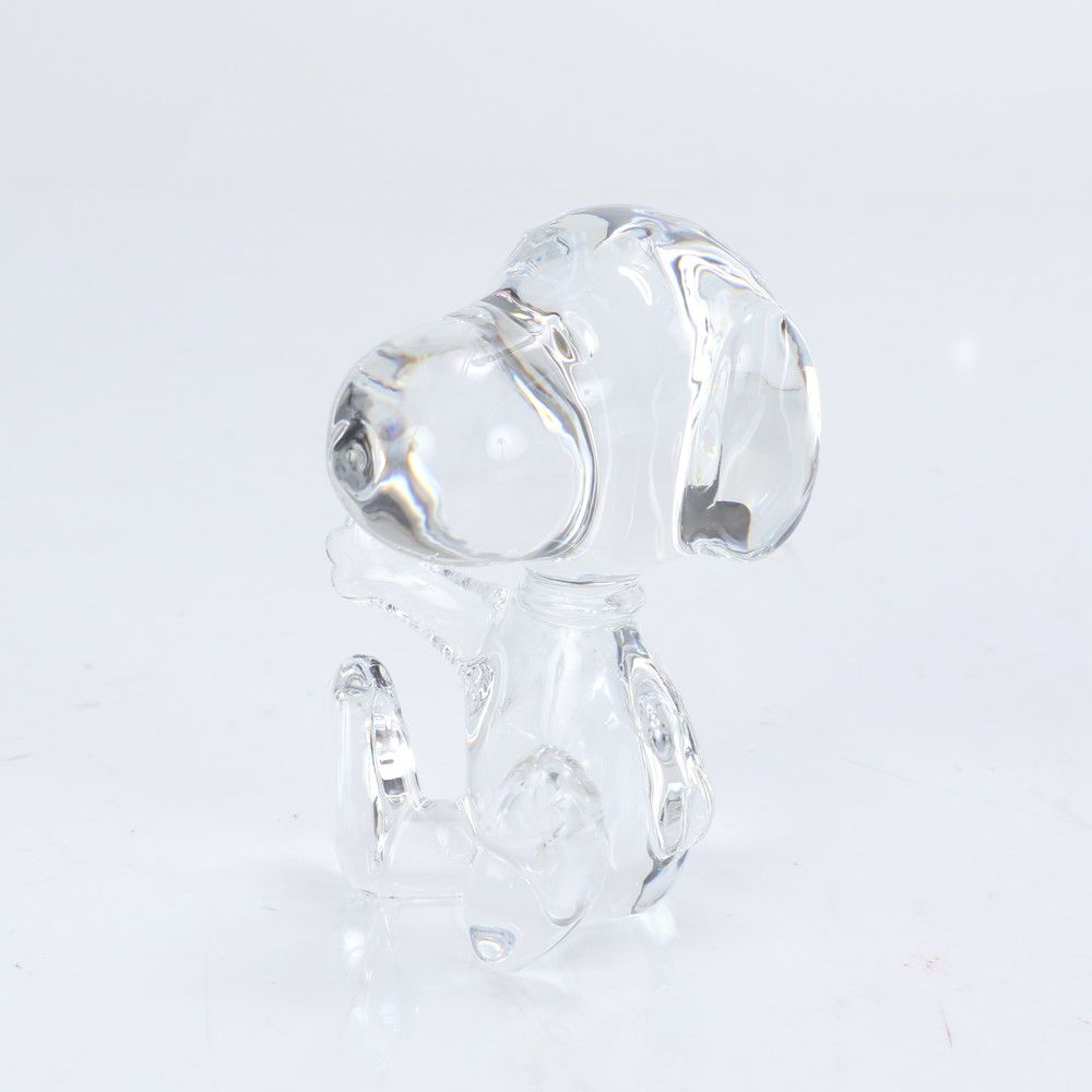 極美品 バカラ ウェルカム スヌーピー クリスタル フィギュア オブジェ