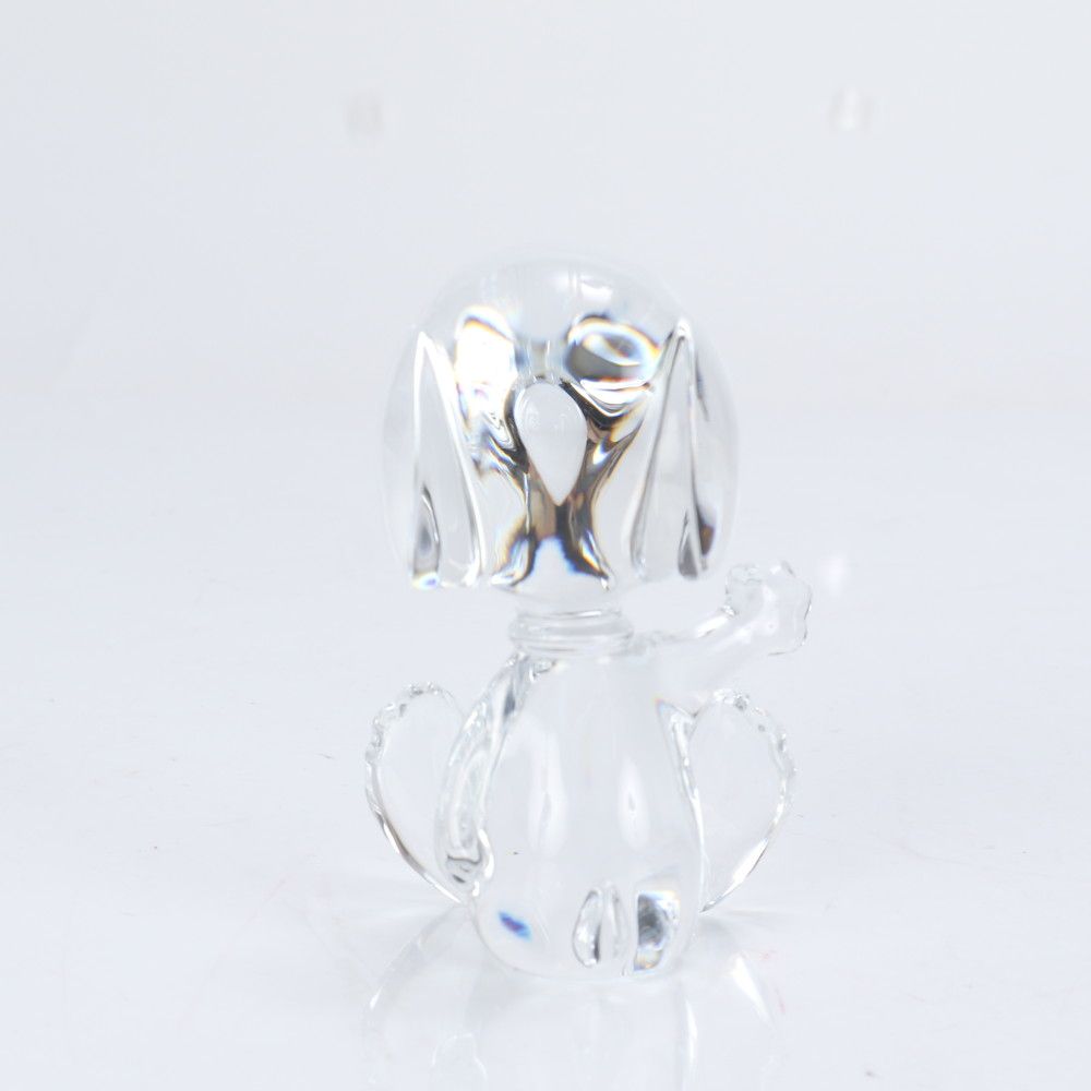 極美品 バカラ ウェルカム スヌーピー クリスタル フィギュア オブジェ