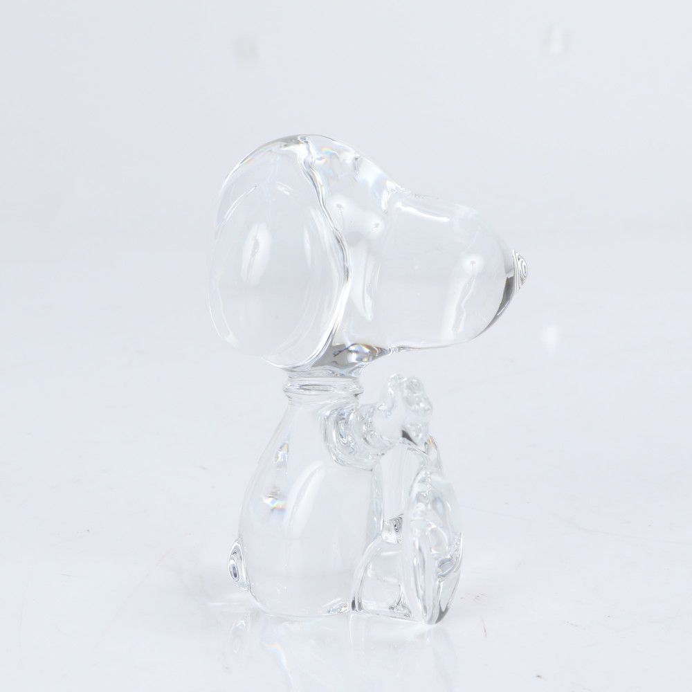 極美品 バカラ ウェルカム スヌーピー クリスタル フィギュア オブジェ