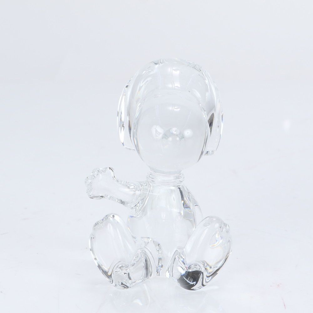 極美品 バカラ ウェルカム スヌーピー クリスタル フィギュア オブジェ