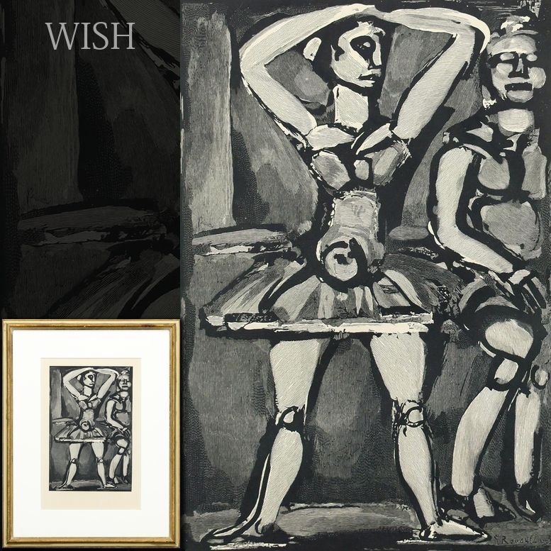 真作】【WISH】ジョルジュ・ルオー Georges Rouault「音楽家」銅版画