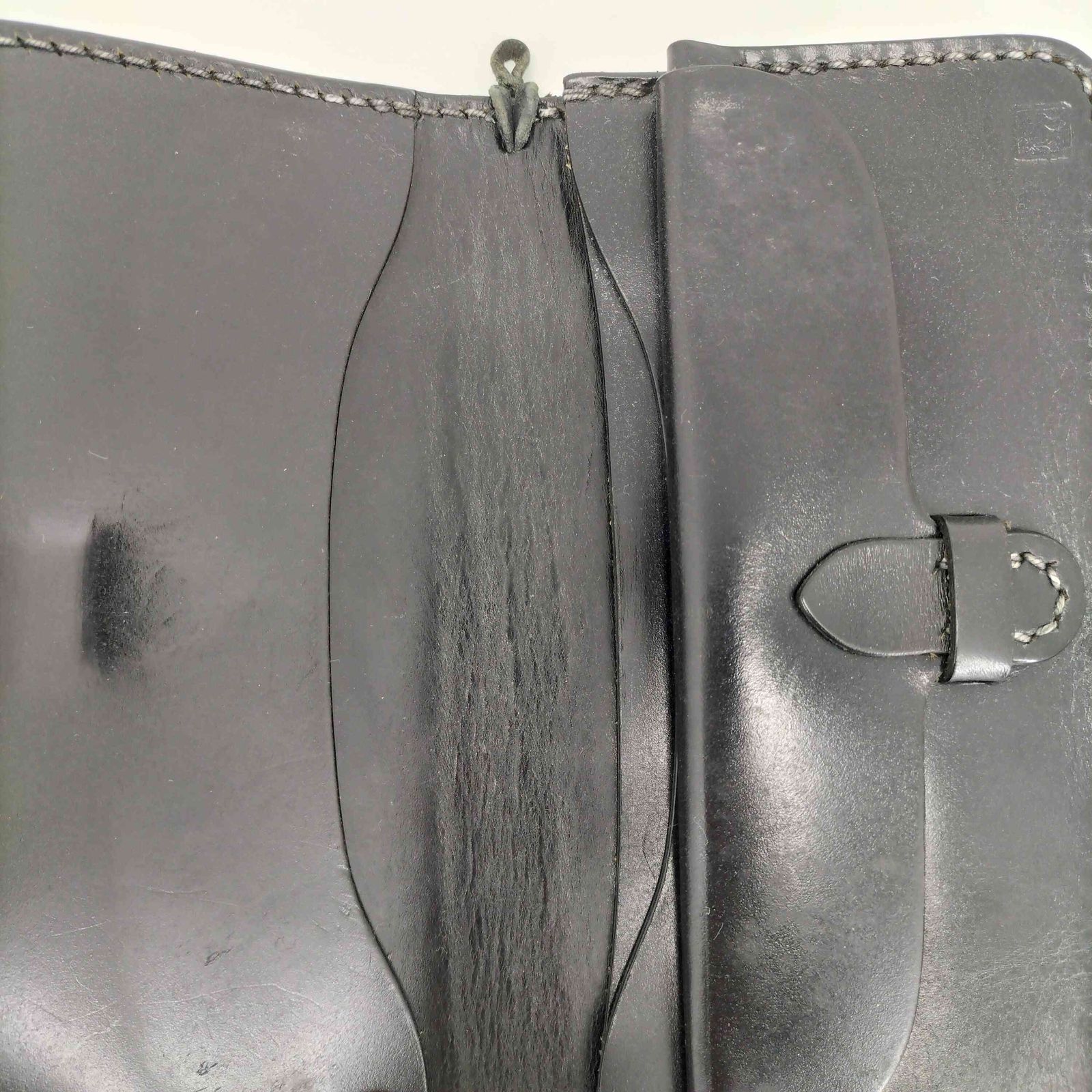 ユーズドフルギ USED古着 黒羽 レザー 長財布 メンズ 表記無 - メルカリ