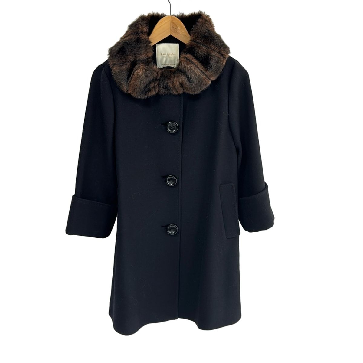 Kate spade(ケイトスペード) コート サイズ2 S レディース美品 - 黒