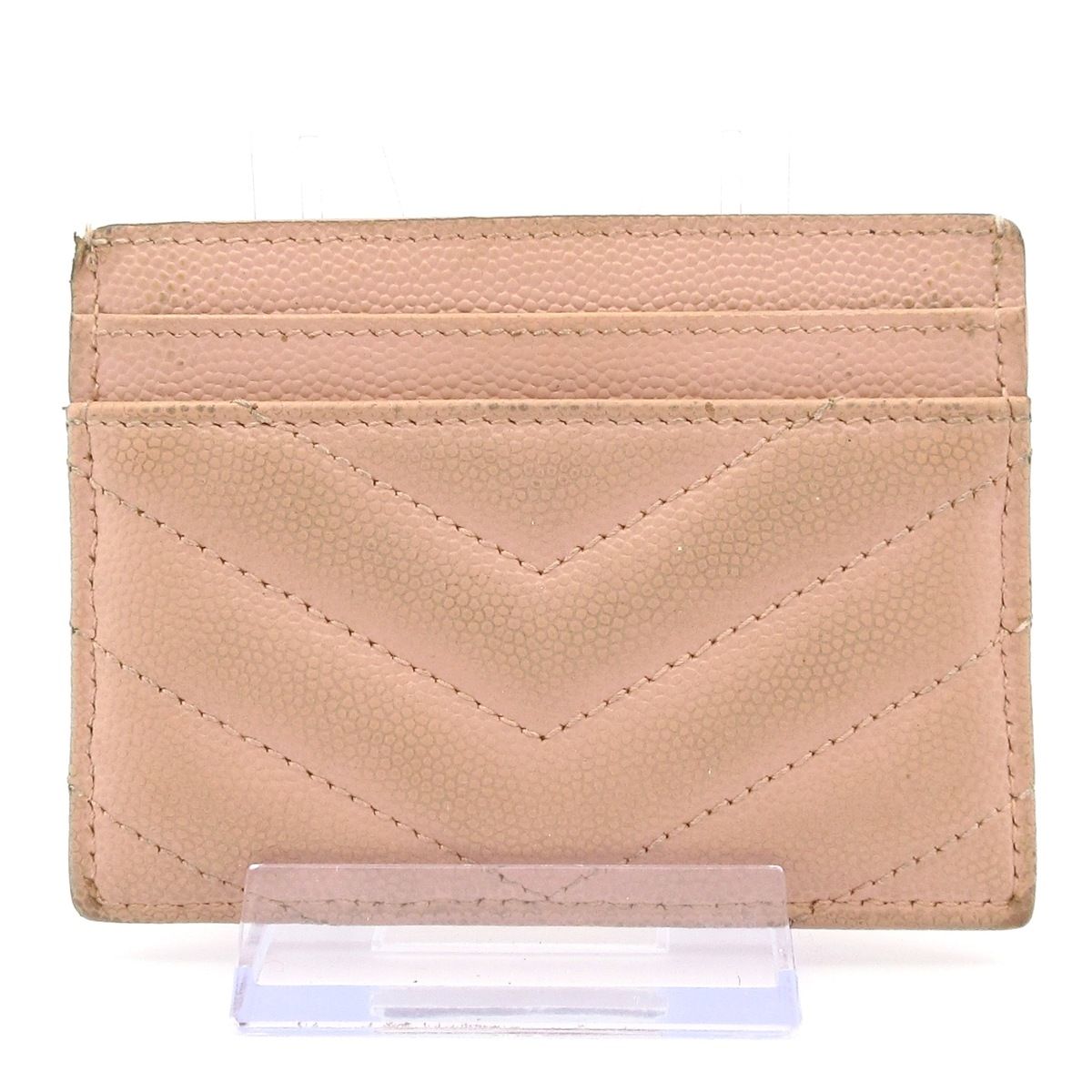 SAINT LAURENT PARIS サンローランパリ カードケース 423291 ピンクベージュ レザー