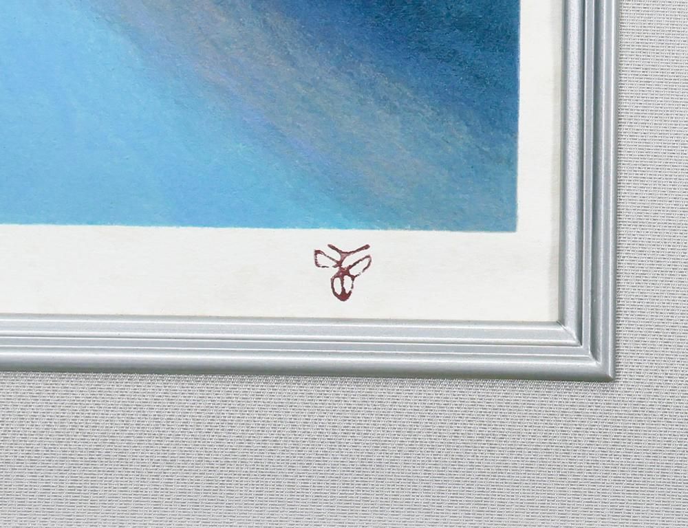 真作】【WISH】杉山寧「鯉(瀅)」リトグラフ 約10AC号 証明シール 〇