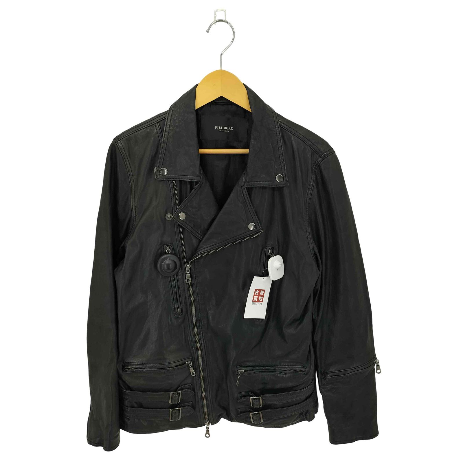 ユーズドフルギ 古着 FILLMORE ラムレザー ダブルライダース ジャケット メンズ import L
