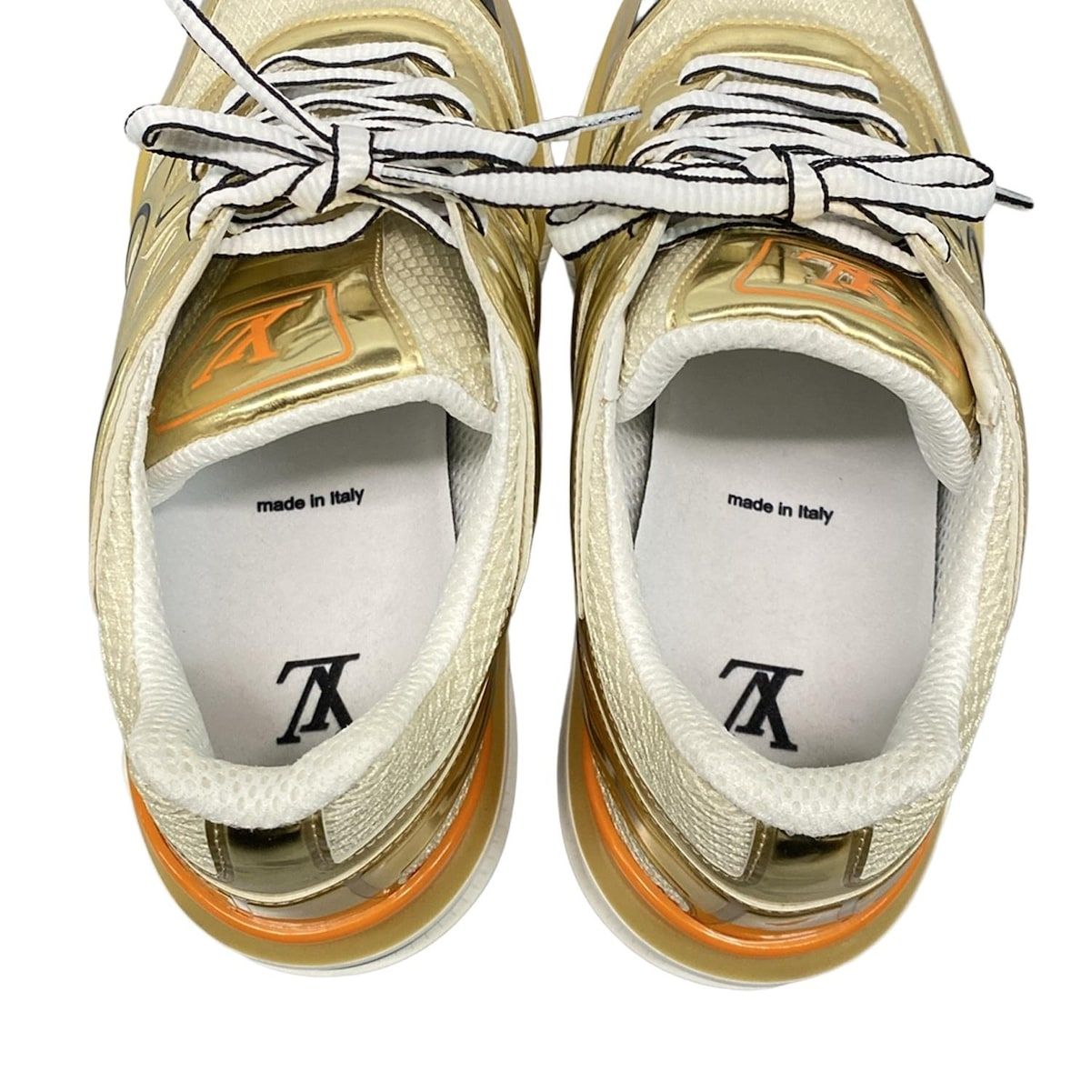 【美品】Louis Vuitton メンズ モノグラム 靴 ベージュ正規品 LOUIS VUITTON(ルイヴィトン) スニーカー 8 メンズ - ベージュ