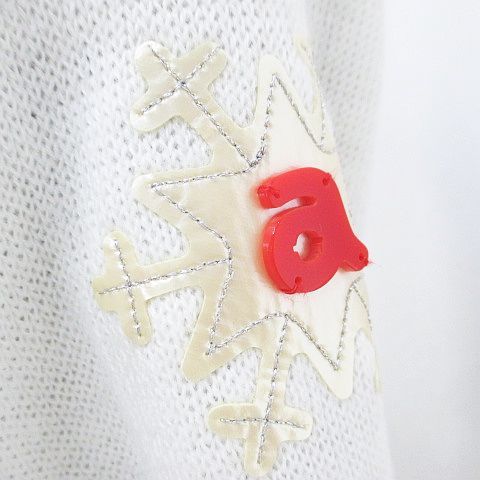 アルチビオ archivio ゴルフウェア 長袖 カーディガン ニット 38 白系