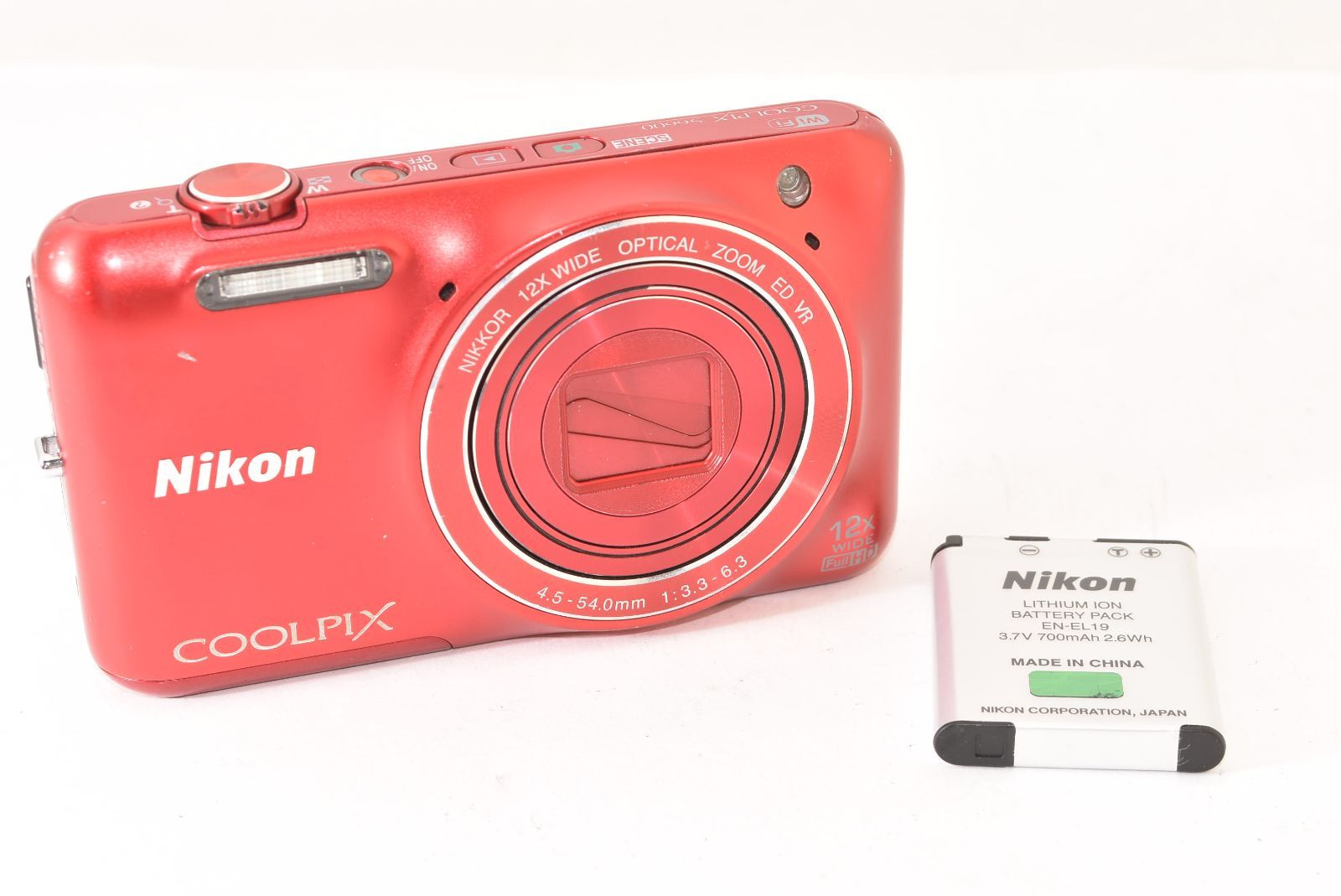 Nikon ニコン COOLPIX S6600 ラズベリーレッド コンパクトデジタル