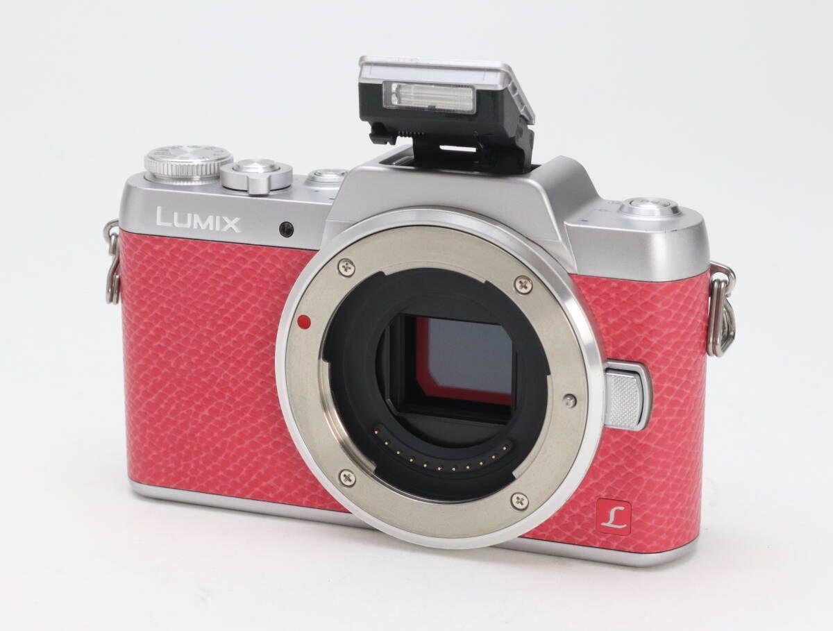 AB Panasonic パナソニック DMC GF 7 ボディ ピンク シャッター回数408 初期不良 対応 111 188