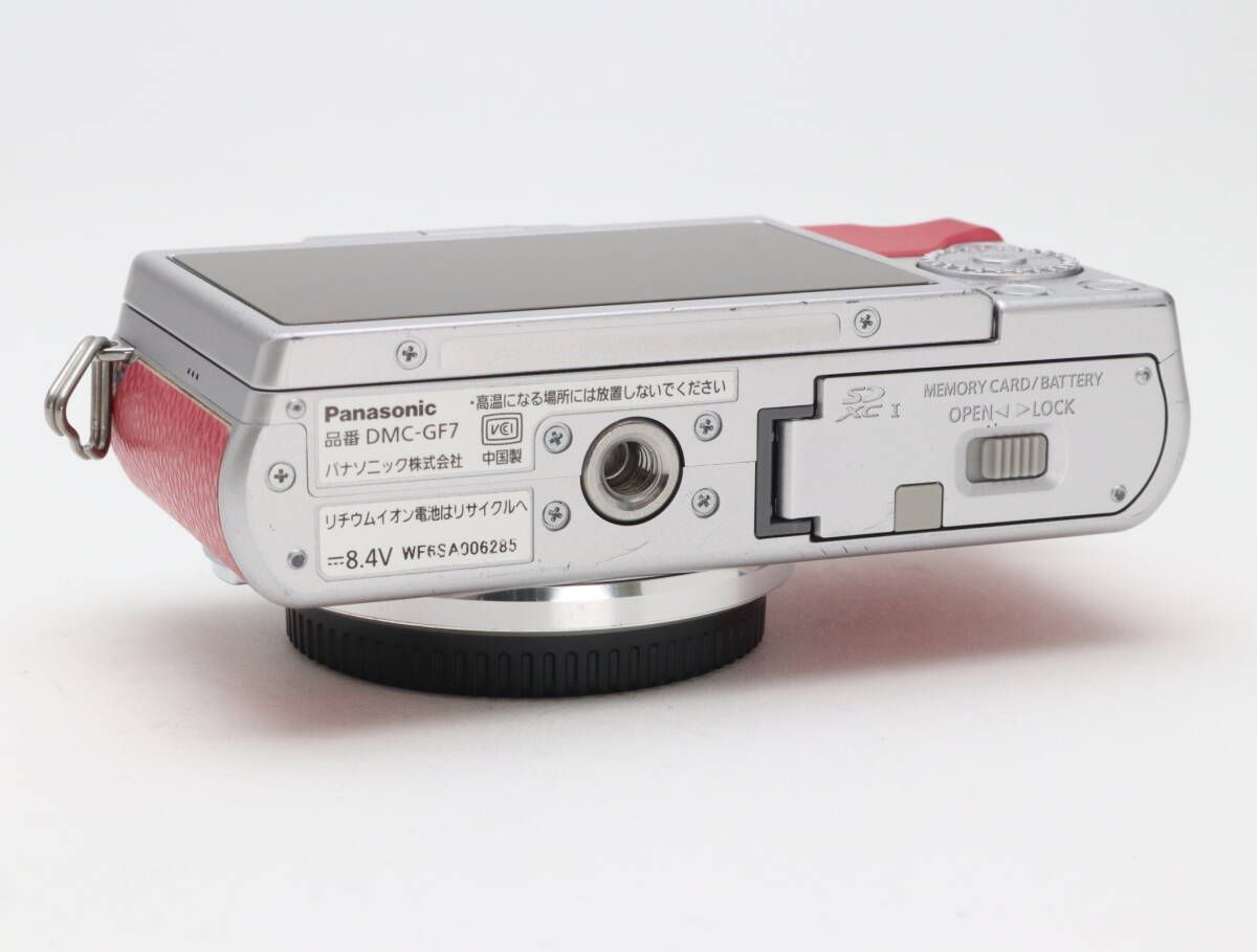 AB- (良品) Panasonic パナソニック DMC-GF7 ボディ ピンク シャッター