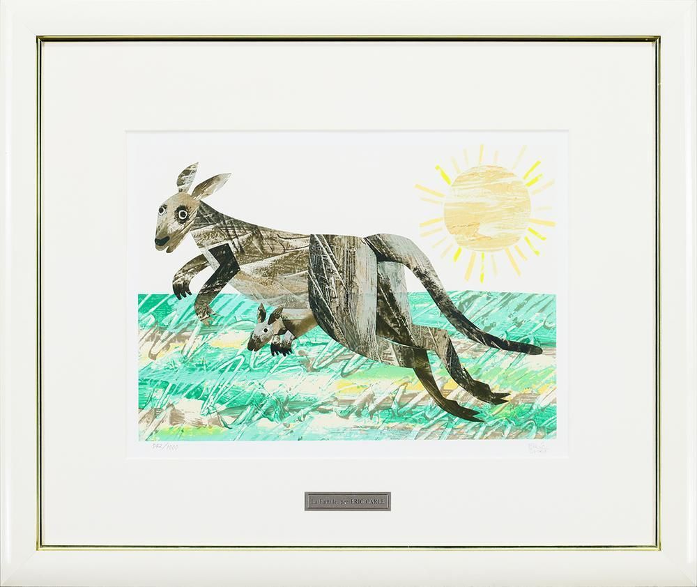 真作】【WISH】エリック・カール Eric Carle「La Famille」リトグラフ