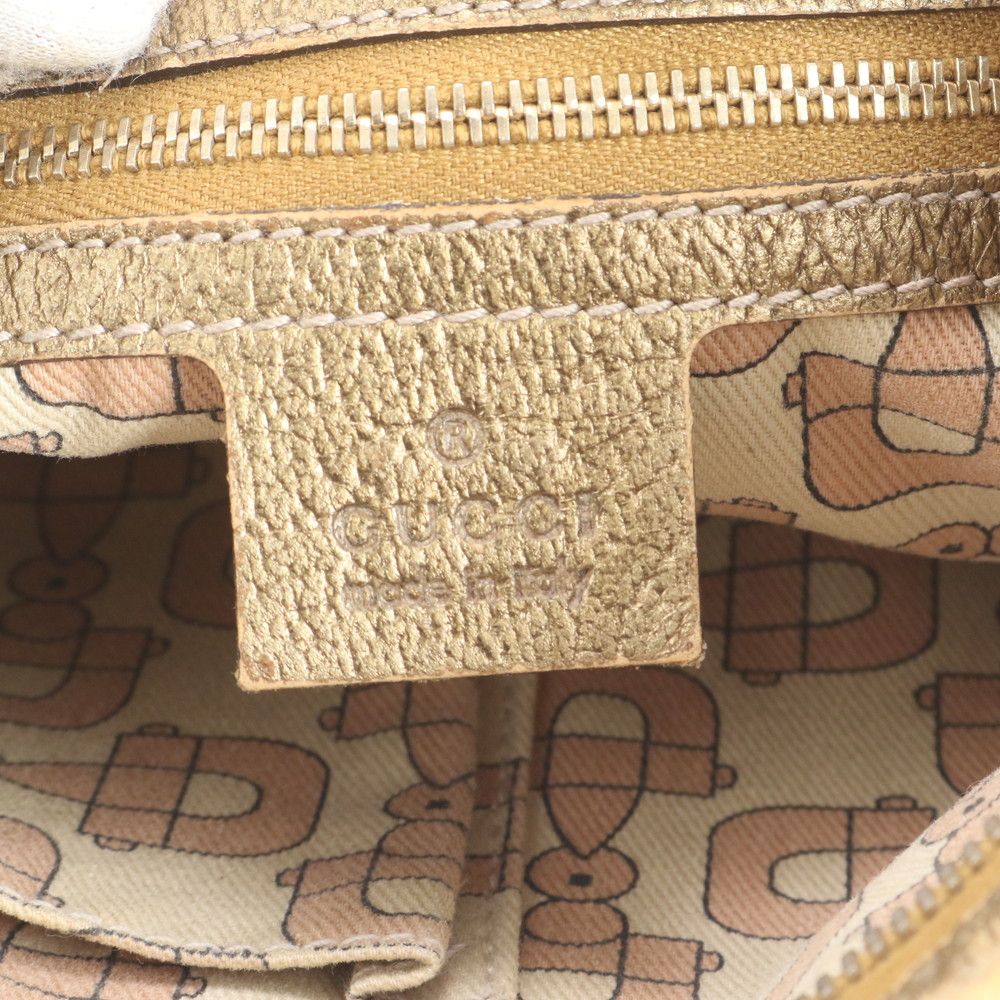 極美品 グッチ GGキャンバス 044388 レザー ショルダーバッグ 斜め掛け