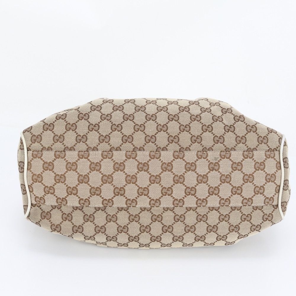 極美品 グッチ GGキャンバス スーキー ベージュ 211944 レザー トート