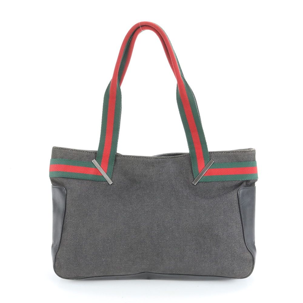 1円 1円 人気商品 グッチ デニム キャンバス シェリー ハンド トート