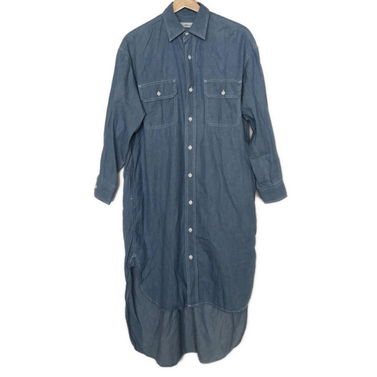 ALLUMER アリュメール ワンピース サイズ1 S レディース ブルー シャツワンピ