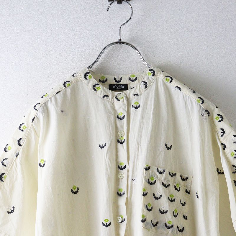 2024SS マーブルシュッド marble SUD EMB dog walk チュニック