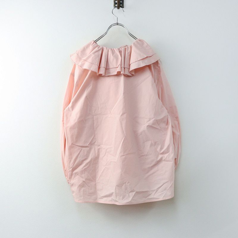 美品 2023AW ヨリ yori ダブルフリルカラーブラウス 36＼ピンク