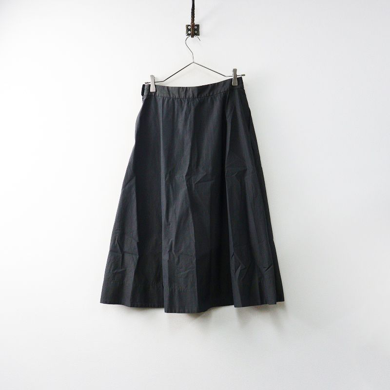 マーガレット・ハウエル ダークグレー プリーツ スカート Ⅱ MARGARET