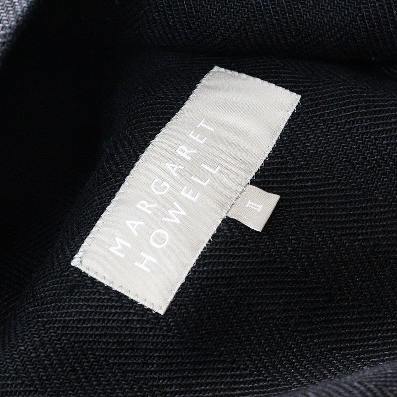 美品 マーガレットハウエル MARGARET HOWELL リネンヘリンボーン