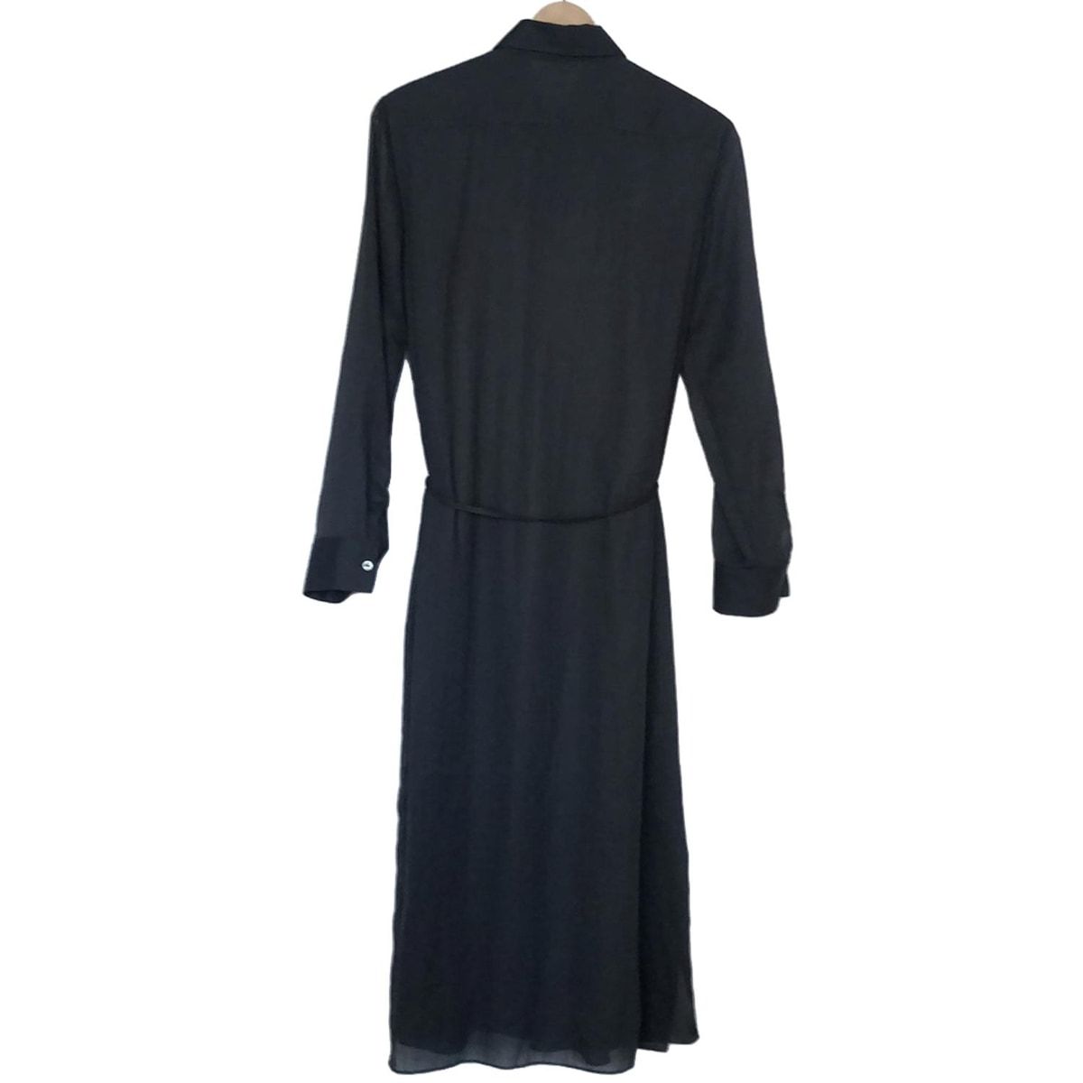 theory セオリー ワンピース サイズ2 S レディース ダークグレー レギュラー 長袖 ロング