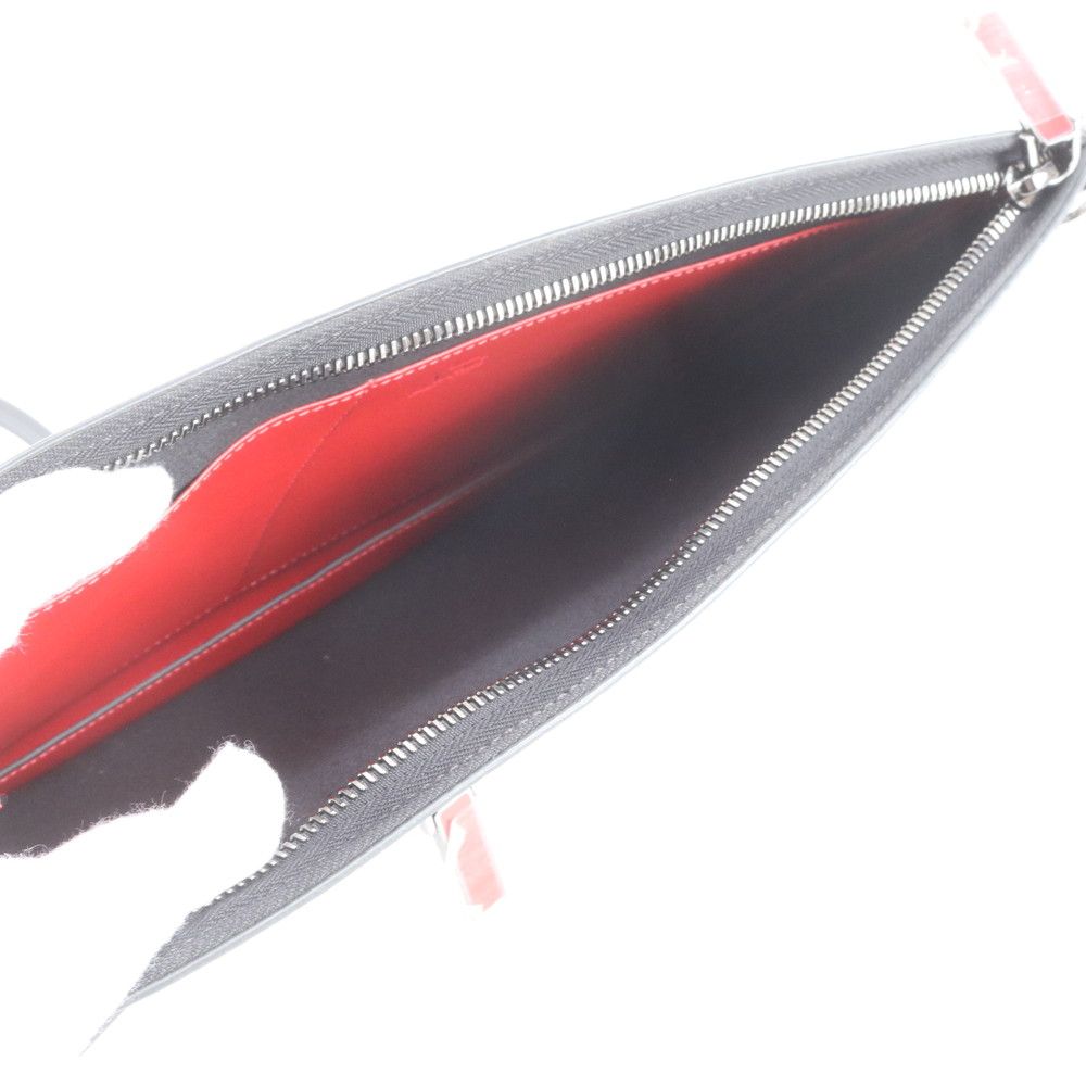 新品同様 クリスチャンルブタン トリックトラック クロコ エンボス