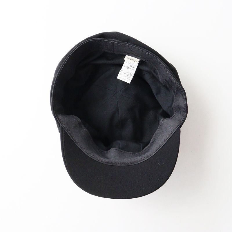 美品 カシラ CA4LA ベーシック キャスケット ｜ブラック 帽子 ハット
