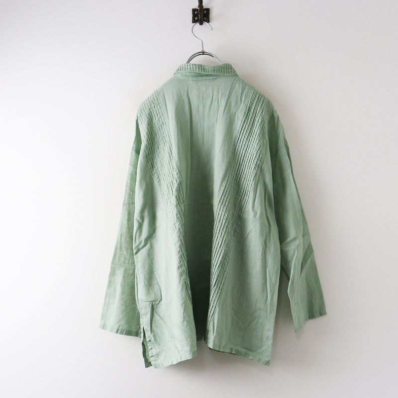 ヤッコマリカルド YACCOMARICARD コットン リネン ピンタック シャツ