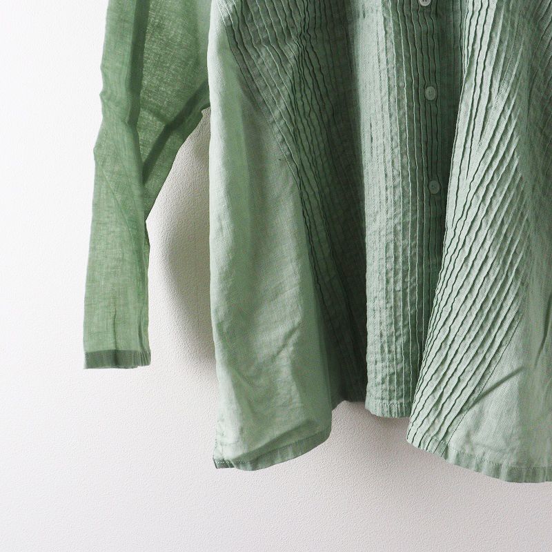 ヤッコマリカルド YACCOMARICARD コットン リネン ピンタック シャツ