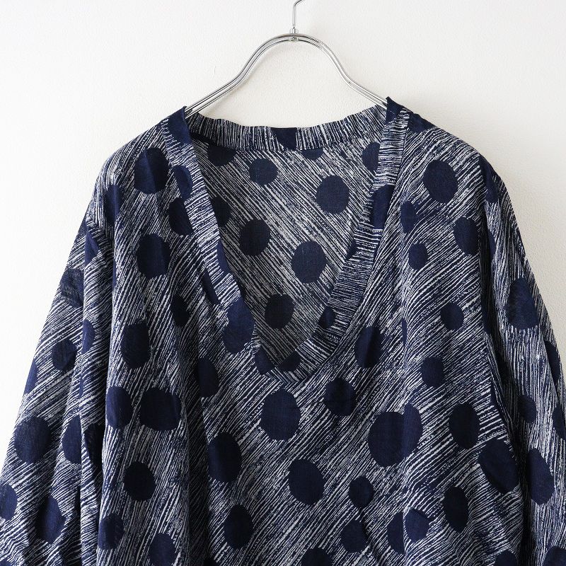 石見銀山 群言堂 グンゲンドウ トミ 登美 コットン インディゴ ドット