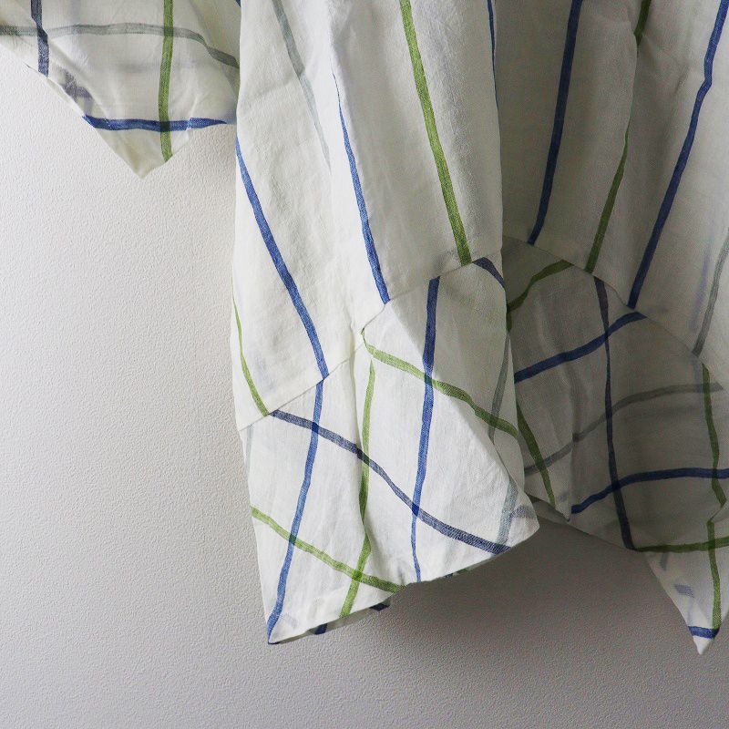 石見銀山 群言堂 グンゲンドウ ネネ 根々 リネン 半袖 ストライプ