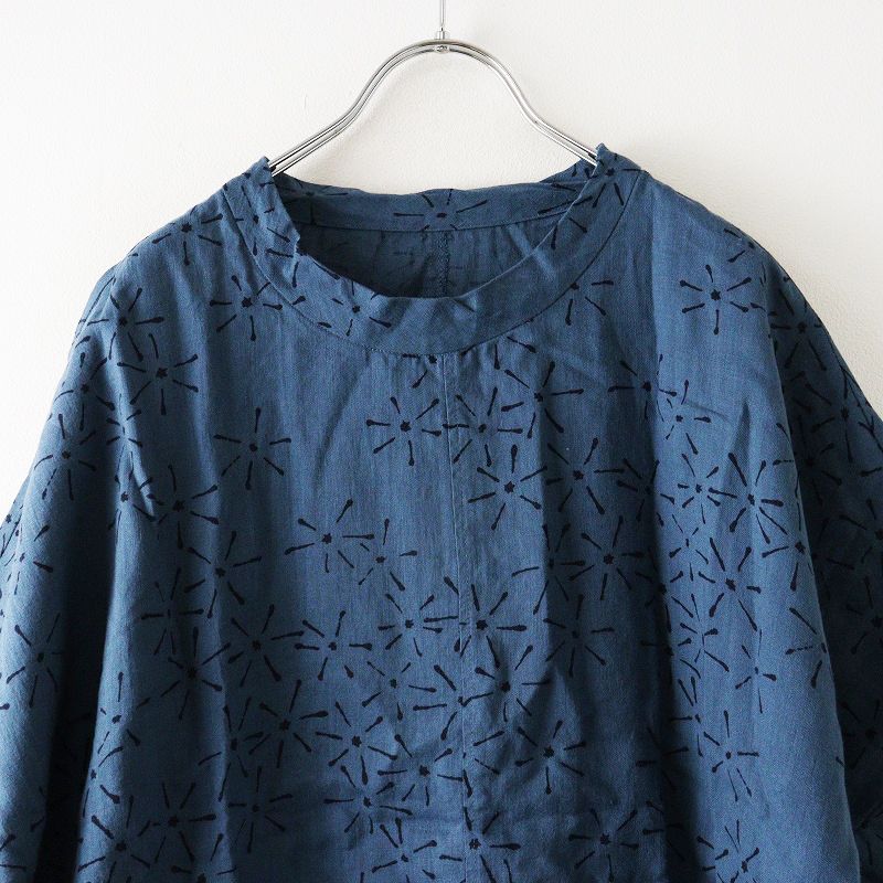 石見銀山 群言堂 グンゲンドウ トミ 登美 リネン バンドカラー プル