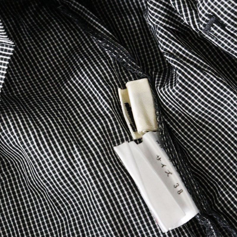 センソユニコ ティービー Sencounico t.b チェックベスト 38＼ブラック