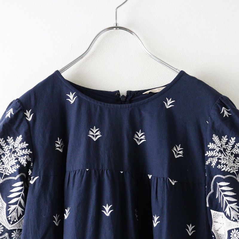 大きいサイズ 2024年春夏 ローズティアラ Rose Tiara 刺繍チュニック